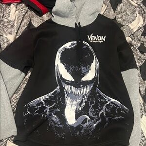 Black and Gray venom hoodie